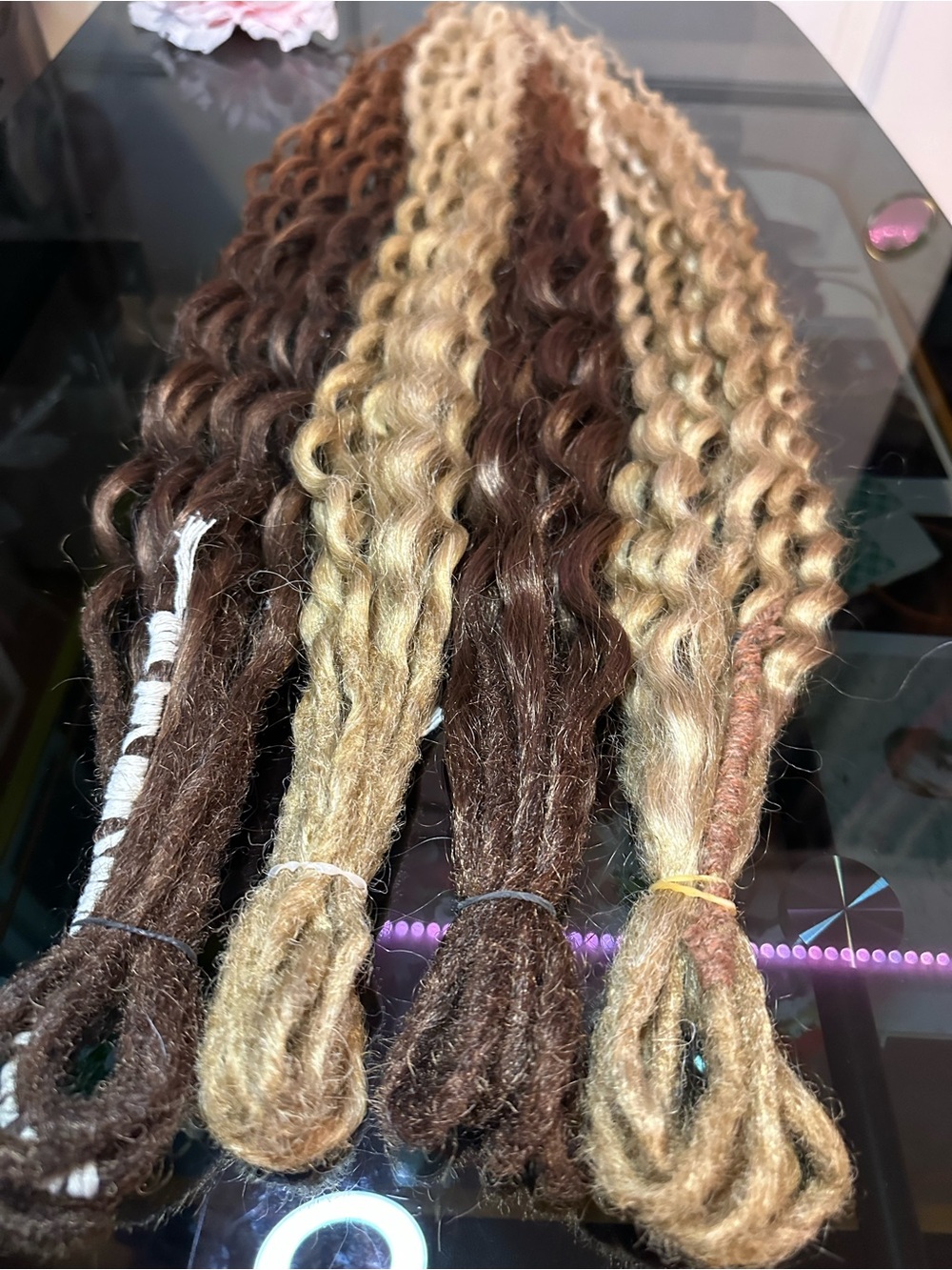 (Witchcraft beauty) Brown and Blonde Synthetic wavy  locks #20 DE  paid $240